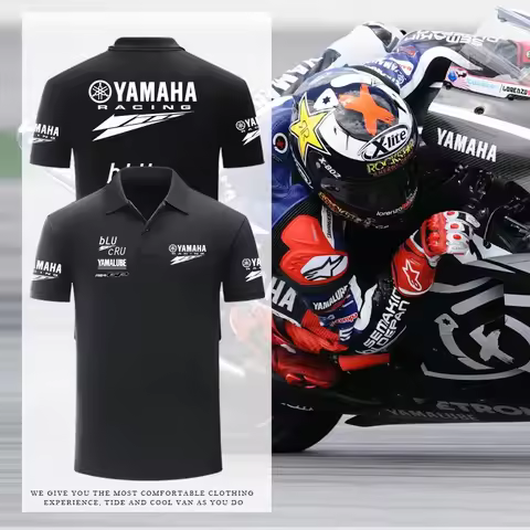 YAMAHA Yamaha R1M motorcycle POLO shirt short-sleeved t-shirt motogp factory team heavy locomotive t