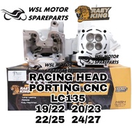 LC135 LC Y15 Y15ZR RAEY KING Racing SuperHead CNC Porting Racing Head 20/23 24/27 25/28 with Valve ( LC HEAD )