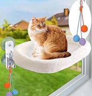 Cat Window Perch Cat Hammock Foldable Hanging Bed，Upgrade Strong Suction Cups Sturdy Holds Up to 25k