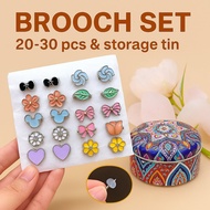 Kerongsang Packing Dalam Live - Brooch Kacing Pin Tudung Kosang HL001