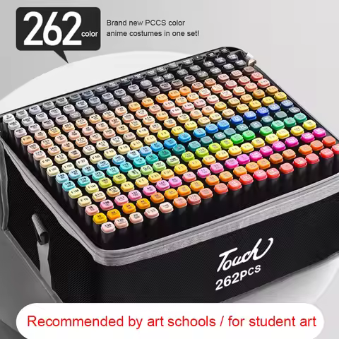 Essential Markers for Painting, 24 Colors / 48 Colors / 60 Colors / 168 Colors / 262 Colors Alcohol-