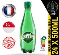 [CARTON] PERRIER ORIGINAL Sparkling Mineral Water 500ML X 24 (BOTTLES) - FREE DELIVERY within 3 working days!