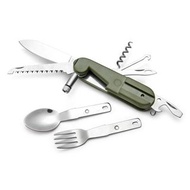 露營餐具套件連可拆除 LED 手電筒和多功能工具刀  sasckp Camping Cutlery Kit with Detachable LED Flashlight and Multi Tools Knife 露營用品 露營餐具 露營鍋 露營爐具 戶外餐具 旅行餐具 露營爐頭 戶外爐具 露營炊具 露營廚具 露營煮食爐 露營煲 露營煮食用具 camping stove camping cookset 戶外用品 旅行用品