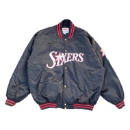 Vintage Majestic NBA 76Ers Heavy Satin Varsity Jacket