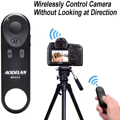 BR-E1 Wireless Remote Control Shutter Release for Canon EOS R5II R50 R8 R6II RP 850D 6DII 90D 77D 80