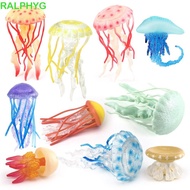RALPHYG Ocean Animal Figurine, Lifelike Marine Animals Jellyfish Starfish Anemones, Simulation Anima