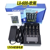 ชาร์จไฟอัตโนมัติ LiitoKala Lii-600 Lii-500S สำหรับแบตเตอรี่ Li-ion 18650 26650 Ni-MH 5 7 ชาร์จไฟแบบอ
