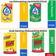 Joy Dishwashing Liquid 375ml｜KuatHarimau Dishwashing 650ml