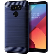 Shockproof Case For LG G6 Plus G7+ ThinQ G7one X5 Q9 One V50s Luxury Carbon Fiber Cases for lg g8 g8s g8x thinq Silicone Soft Cover Matte Bumper