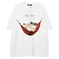 S-7XL Men T Shirt Oversized Cotton Unisex Short Sleeved Cartoon Graphic Tshirt Lelaki Baggy Size Cou