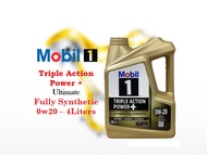 MOBIL 1 - 0w20 API-SP Fully Synthetic Engine Oil 4Liter 0w-20 API SP Minyak Enjin