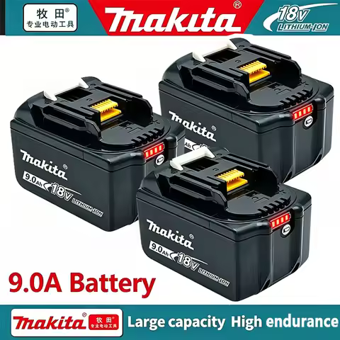 Makita Battery 9.0Ah 18V LXT Lithium-Ion BL1860B DDF487 BL1850 BL1860B with LED Indicator Battery18v