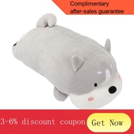 YQ18 MINISO Fun Lying Posture Dog DollminisoCute Plush Sleeping Super Soft Throw Pillow Doll Toy