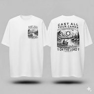 Christian T-Shirt 1 Peter 5:7 – Trust In God Minimalist Bible Pattern Healjai Line