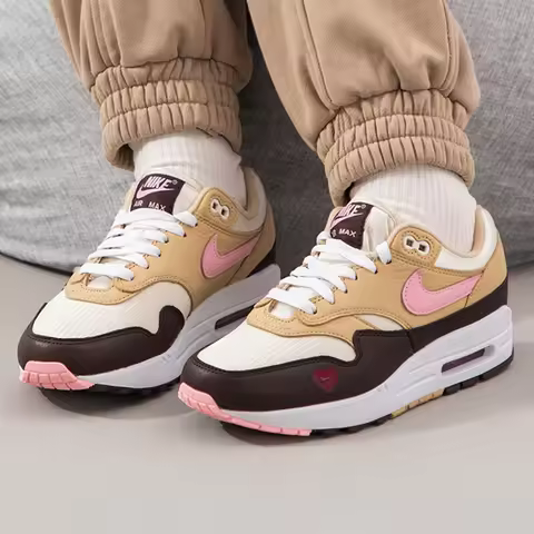 Nike Official Authentic Air Max 1 87 Women's Minimalist Sporty Casual Sneakers FZ4346-200