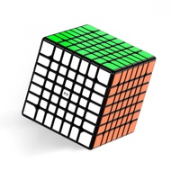QiYi 7x7 Speed Cube 7x7x7 Maigc Cube Black with Stickers 62.5mm