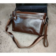 Hiyori cowhide multifunctional women's Clutch bag