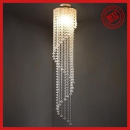 lampu hias gantung manik kristal akrilik transparan high quality