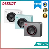 OBSBOT Meet 2 4K Webcam with Auto Framing, Auto Focus, and Omnidirectional Microphones