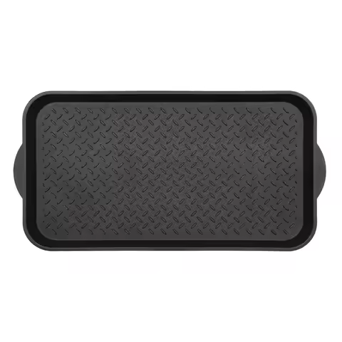 Diamond Boot Tray, 15" x 29", Black