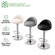 Serene Furniture Bar Chair Lifting Rotating Chair Backrest Chair Bar Stool Leisure Chair Reception C