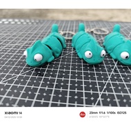 GANTUNGAN Chameleon Articulation Keychain / Keychain /Lucu Souvenir /3Dprint