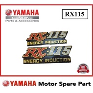 YAMAHA RX115 SIDE COVER EMBLEM ASSY LOGO TEPI COVER FUEL TANK TANGKI MINYAK EMBLEM RX-115 RX 115 RXS