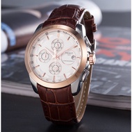 Tianling TISSOT Multifunctional Quartz Watch Men's Watch Genuine Leather Strap Fashion