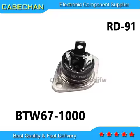 2PCS New and Original BTW67-800 BTW67-1000 BTW67-1200 BTW67-600 RD-91 50A 600V/800V/1000V/1200V