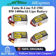Tattu R-Line 5.0 V5 150C 850 1300 1550mAh Lipo Battery 4S/6S XT30 XT60 Plug FPV Racing Drone RC Quad