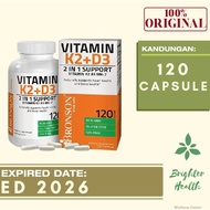 Bronson Vitamin K2+D3 5000iu 120 Capsules MK7