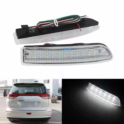 2x Fit Toyota Avensis Alphard Estima LED Rear Bumper Reflector Brake Stop Light