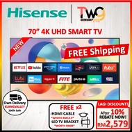 [FREE SHIPPING + 2 GIFT] Hisense 43" 50" 55" 58" 65" 4K Smart HDR 10 Ultra HD LED TV DUAL BAND DTS V