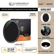K&F KNF Filter ND8 3 Stop 0.9 Slim MRC Nano-X Filter ND 49mm