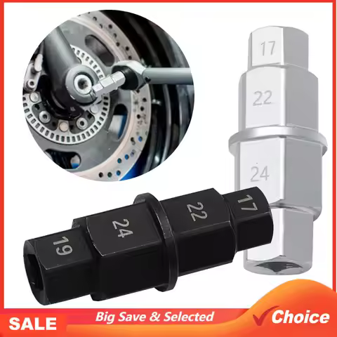 Universal Motorcycles Hex Axle Wheel Removal Spindle Tool 17 19 22 24mm 3/8 Inch Multifunction 4-In-