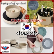 [dogado] Dogado Christmas edition round 1 burner induction cooker/cooling bag 10L/Dogado Silicone Pot Stand Tea Coaster Table Mat 2+2/Organic Cookware Set 8p Pot Frying Pan Set Antibacterial Coating Silicone Multi Handle and Lid