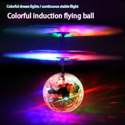 RC Flying Ball Luminous Kid's Flight Balls Electronic Infrared Induction Aircraft Remote Control Toy