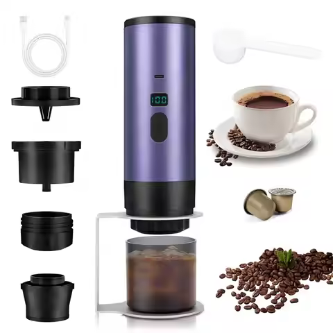 A66K-For Nespresso Dolce Gusto Compatible Portable Capsule Coffee Machine, Electric Espresso Maker,F