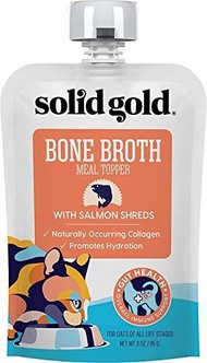 Solid Gold Bone Broth Meal Toppers for Cats - Nutrient Rich Wet Cat Food Meal Toppers with Protein S
