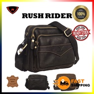 ORIGINAL RUSH RIDER GENUINE LEATHER SLING BAG CROSSBODY MEN WOMEN BEG LELAKI PEREMPUAN KULIT ASLI BR