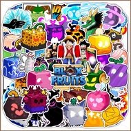 Squ6 60PCS/Set ROBLOX Blox Fruits Fruit game Cartoon stickers party decoration guitar laptop luggage