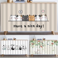 Deliver Products Every Day Short Curtains In The Kitchen Dustproof Self-Adhesive Half-Window Counter