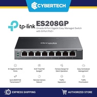 Cybertech Tp-Link ES208GP Omada 8-Port Gigabit Easy Managed Switch with 8-Port PoE+