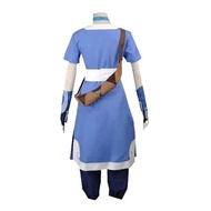 Anime Katara Blue Long Dress - Avatar the Last Airbender Halloween Costume
