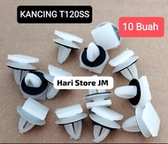 ( 10 Pcs ) KLIP KANCING TANCAP DOORTRIM BODY BEMPER MOBIL T120SS KLIP KANCING MOBIL UNIVERSAL.