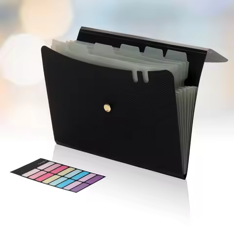 Expanding File Folders, A4 Size Accordion File Organizer, 7 Pockets Folders for Documents, for Schoo