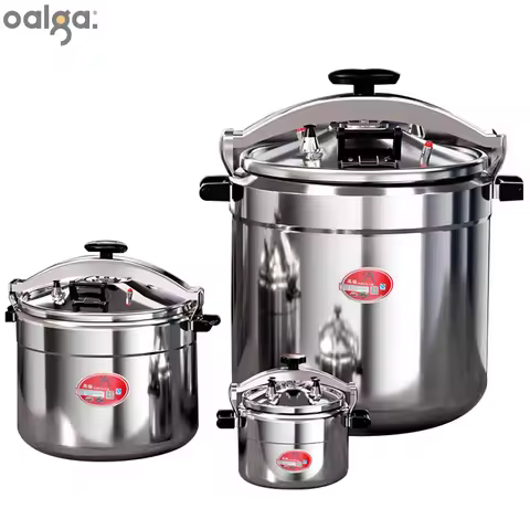 9-80LExplosion Proof Pressure Cooker Large Capacity Aluminum Alloy Gas Induction Cooker Pot Pan Auto