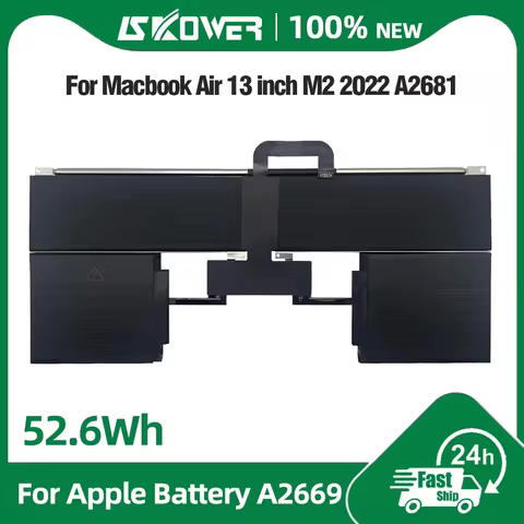 11.54V 52.6Wh A2669 Laptop battery for apple macbook air 13" m2 2022 a2681 (EMC 4074) 661-26150 MLY2