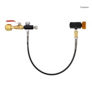 【CH*】 Thread Converts Adapter N2O Metal N2O Filling Adapter Bottle Refill Adapter with Relief Valves