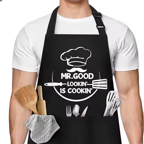 Funny Apron Gift For Man Dad Granddad Boyfriend Men Husband Unusual Him Gadget Fashion Coffee Overal